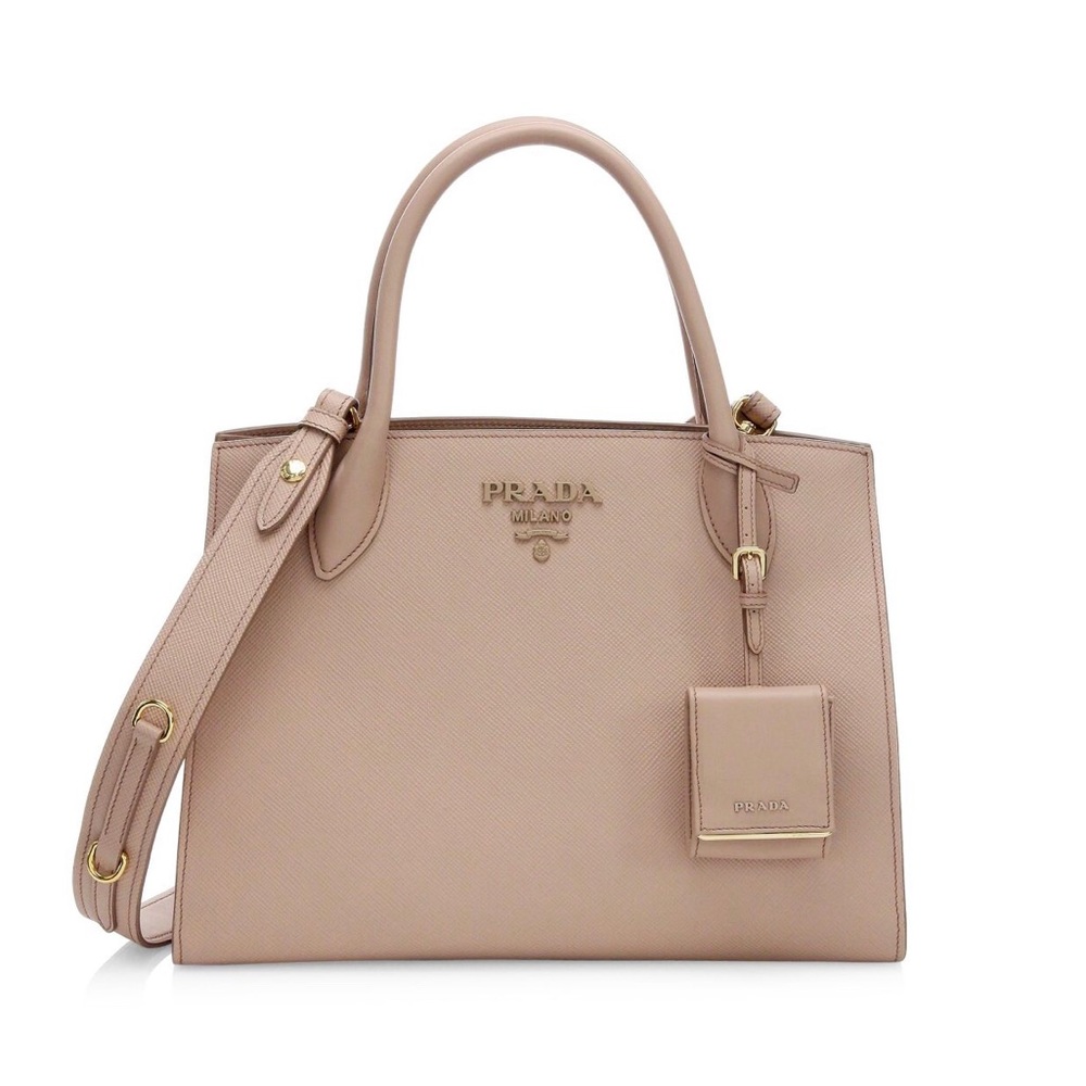 Prada Large Monochrome Blush Pink Tote